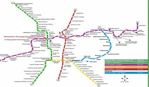 Featured Image of Bangalore Metro Map & Routes 2025: Stations & Upcoming Lines