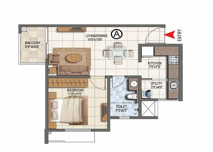 Featured Image of Prestige Vaishnaoi Rainbow Waters Floor Plan